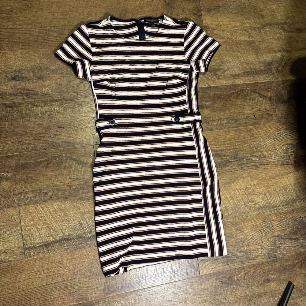 Banana Republic Striped Sheath Dress - Career, Casual, Party - Size 6